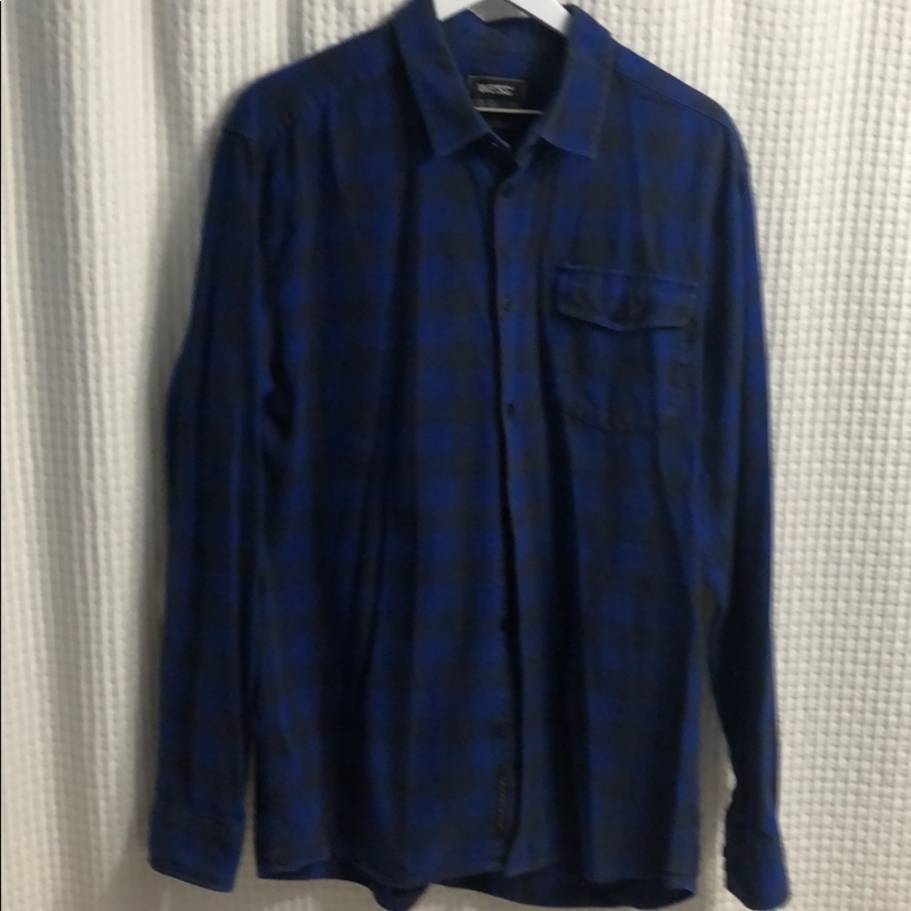 WESC Blue checkered flannel XL